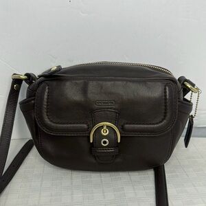 Coach Dark Brown Leather Crossbody Bag